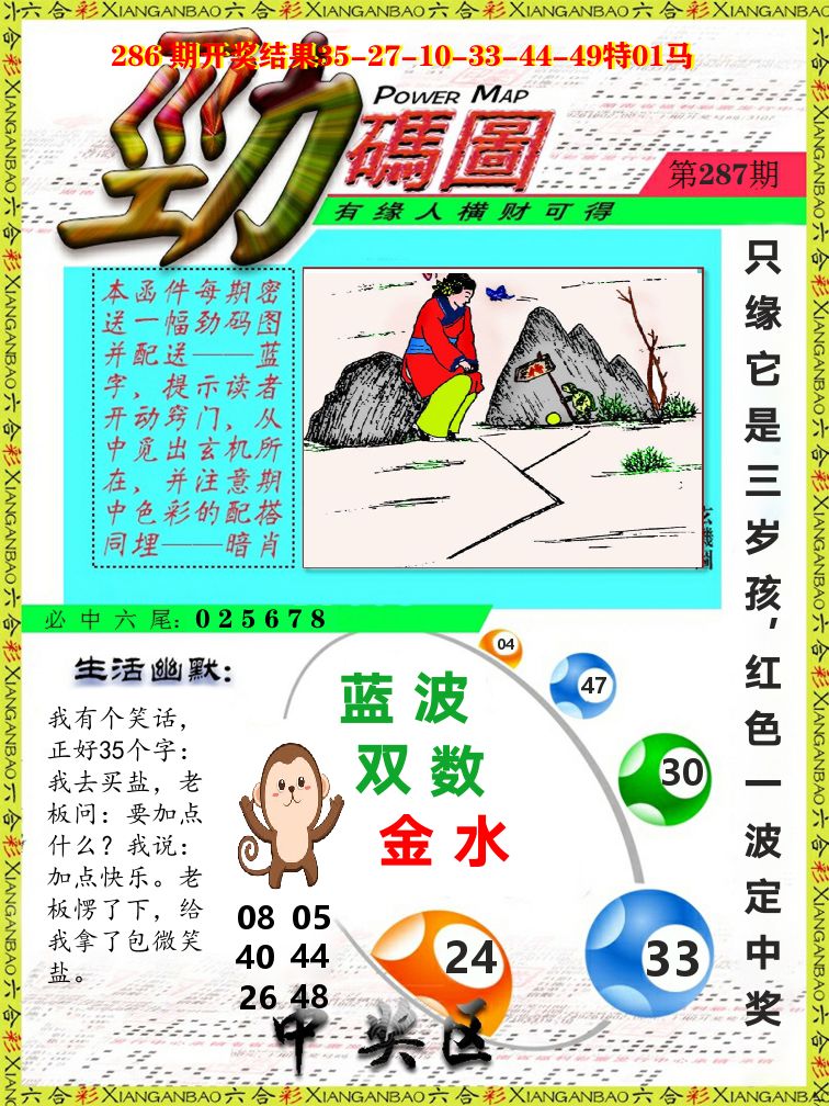 劲码图 第287期