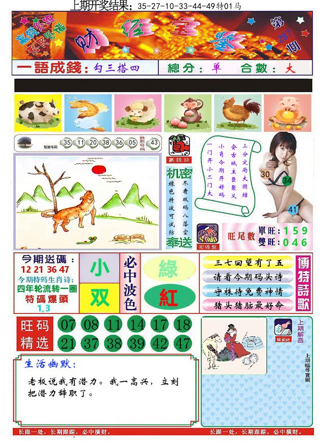 澳门财经宝鉴 第287期