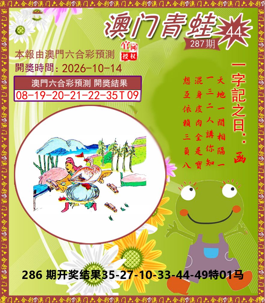 青蛙系列44 第287期