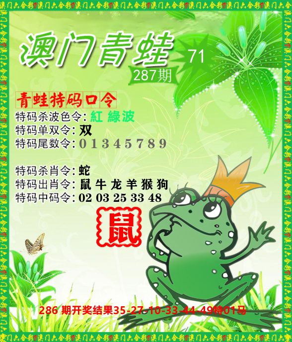 青蛙系列71 第287期