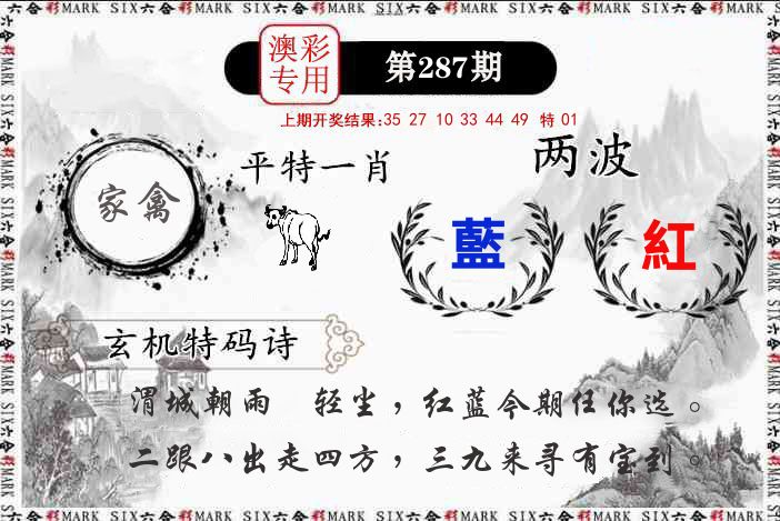 澳门专用 第287期