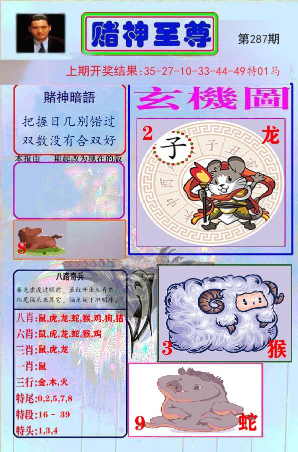 赌神至尊 第287期