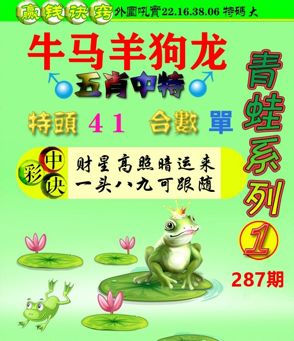 青蛙彩图 第287期