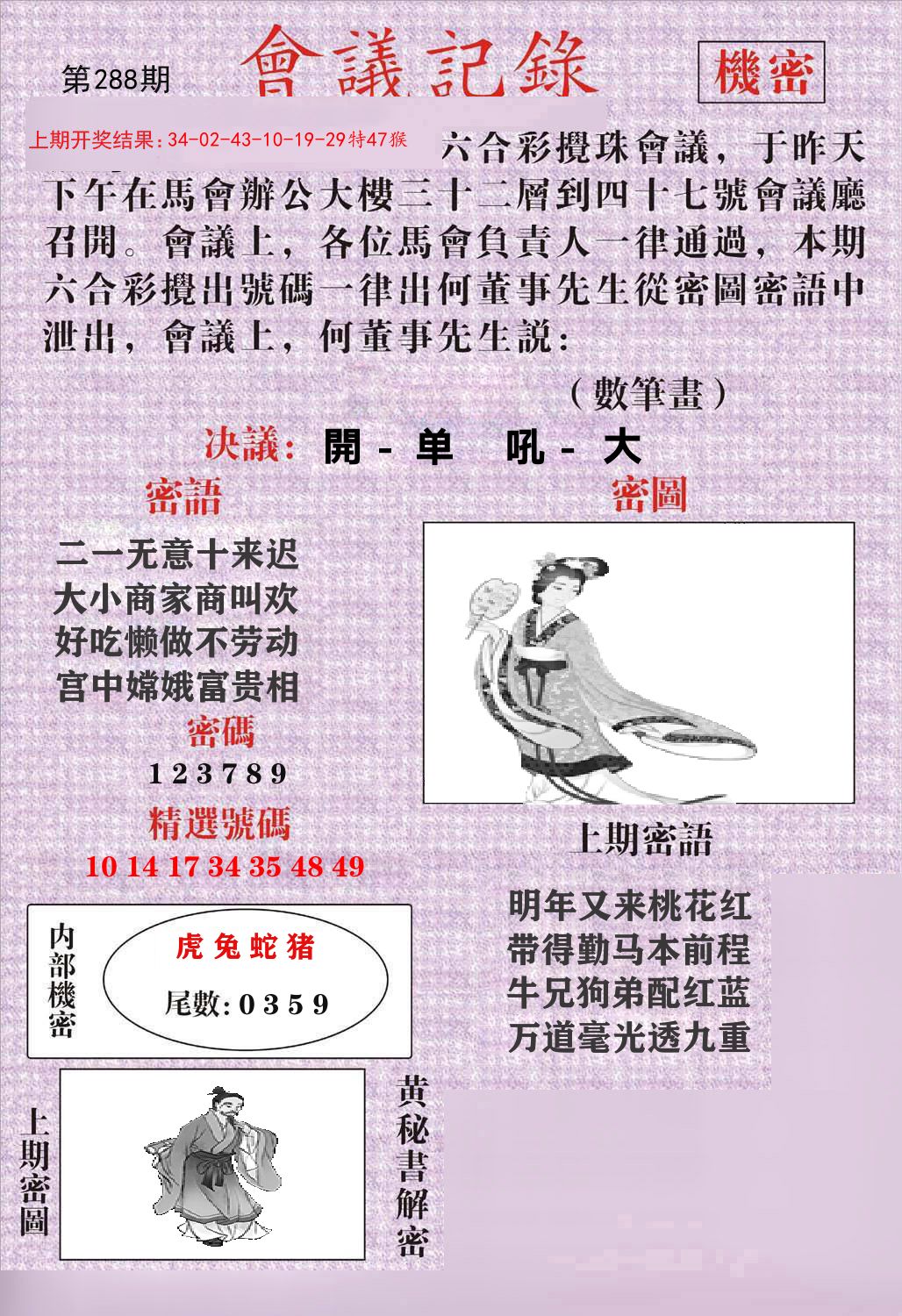 会议记录 第288期