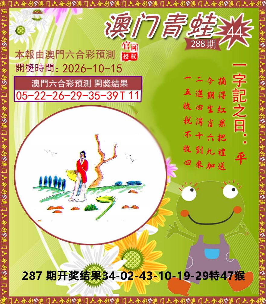 青蛙系列44 第288期