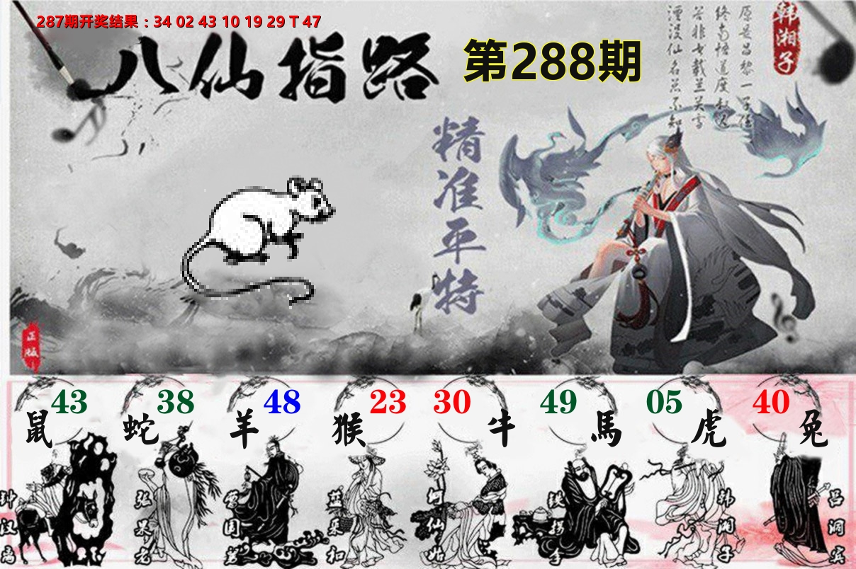 八仙指路 第288期