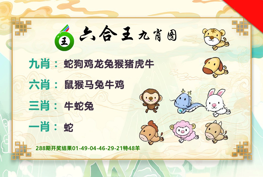 六合王九肖图 第289期