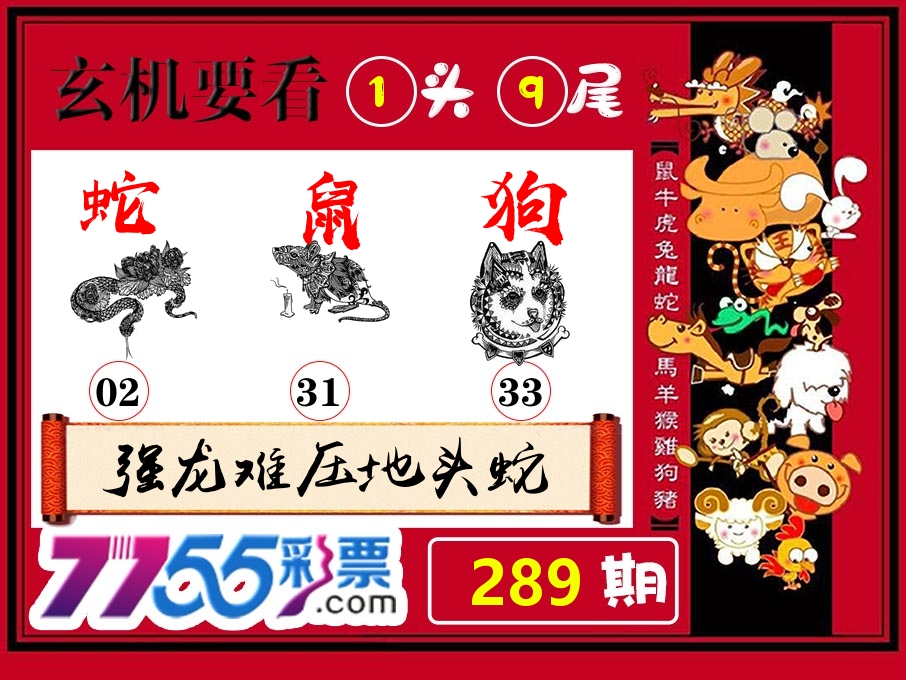 玄机要看 第289期