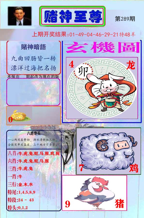 赌神至尊 第289期