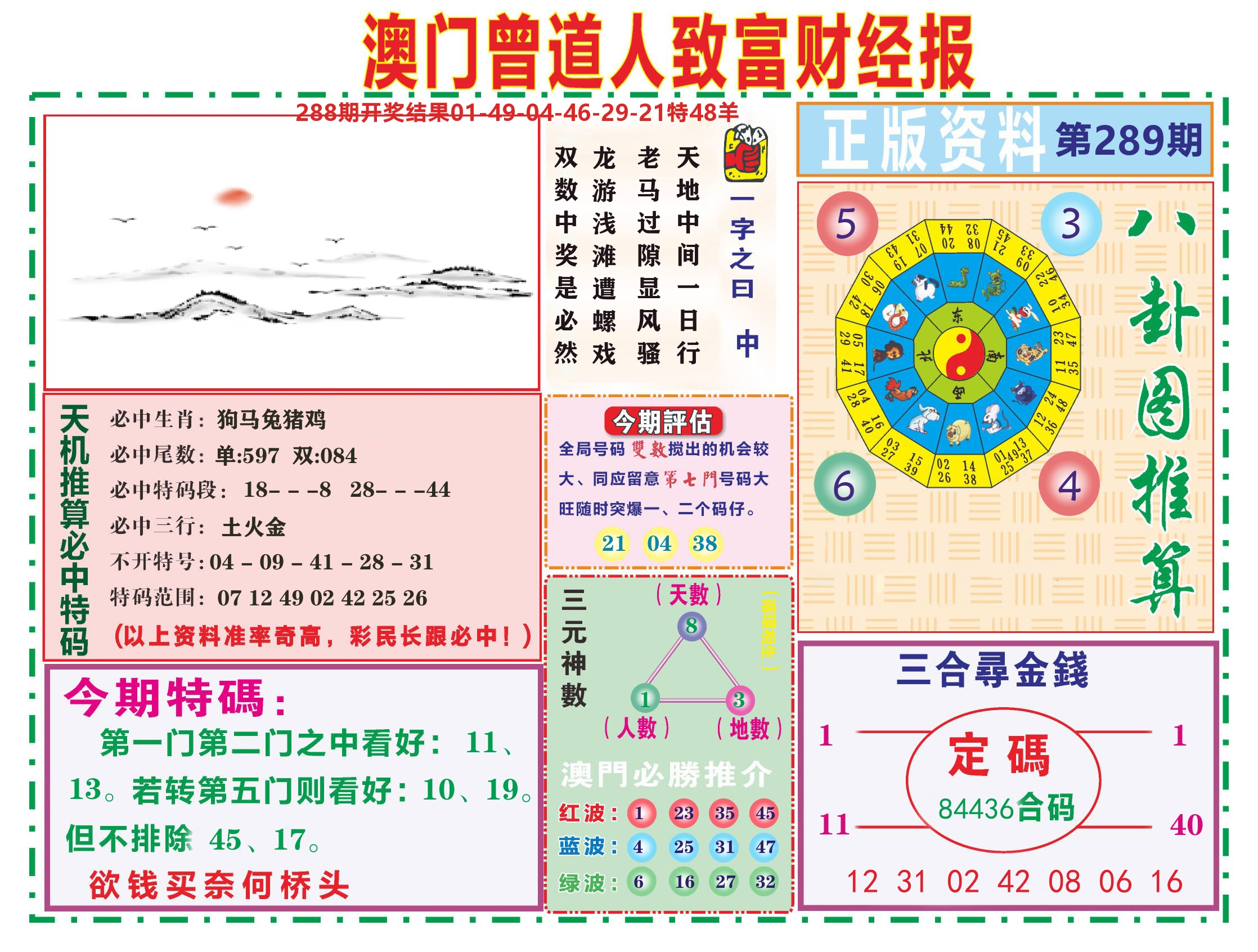曾道人致富财经 第289期