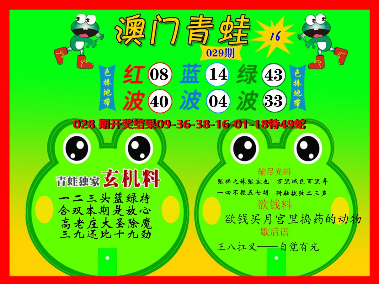 青蛙系列16 第29期