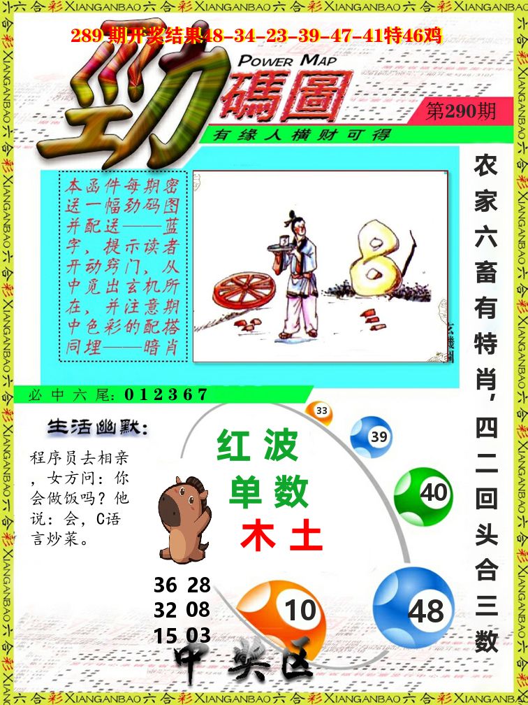 劲码图 第290期