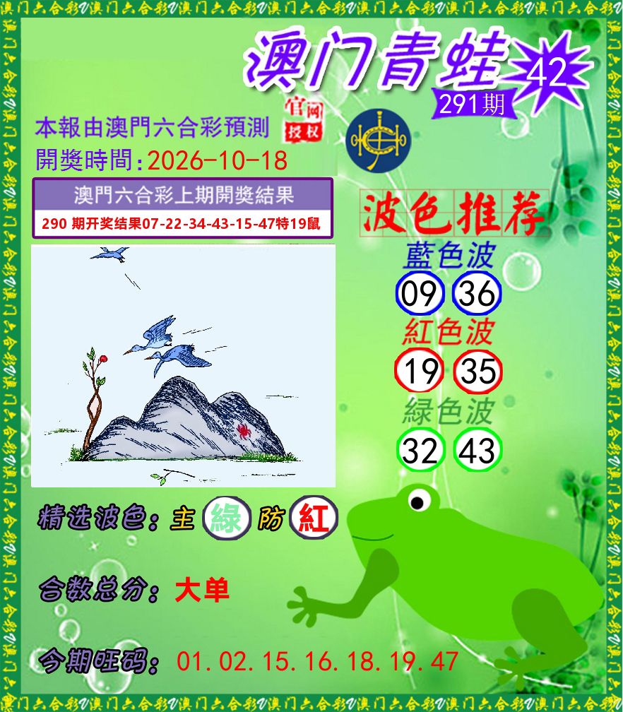 青蛙系列42 第291期