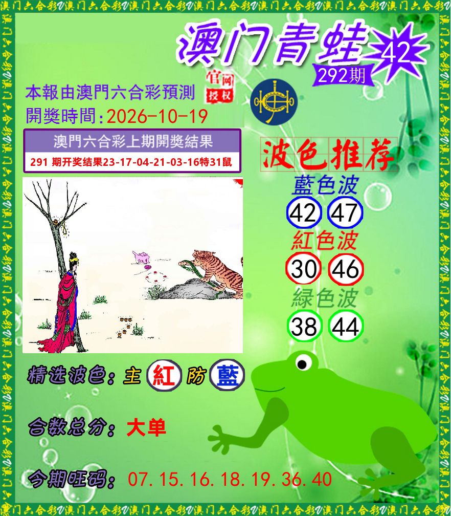 青蛙系列42 第292期