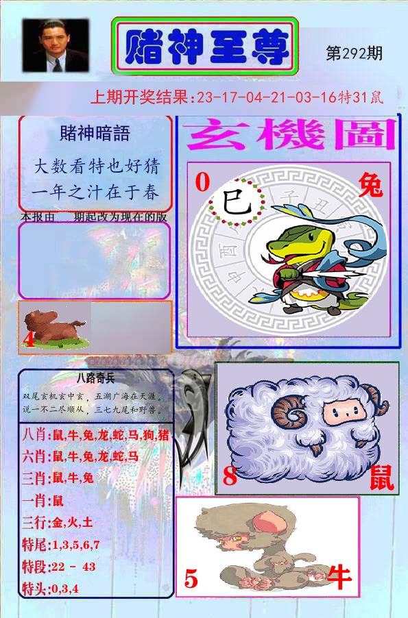 赌神至尊 第292期