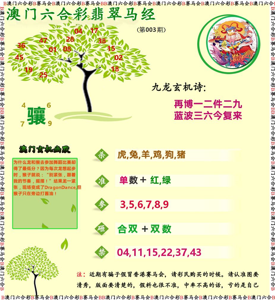 翡翠马经 第3期