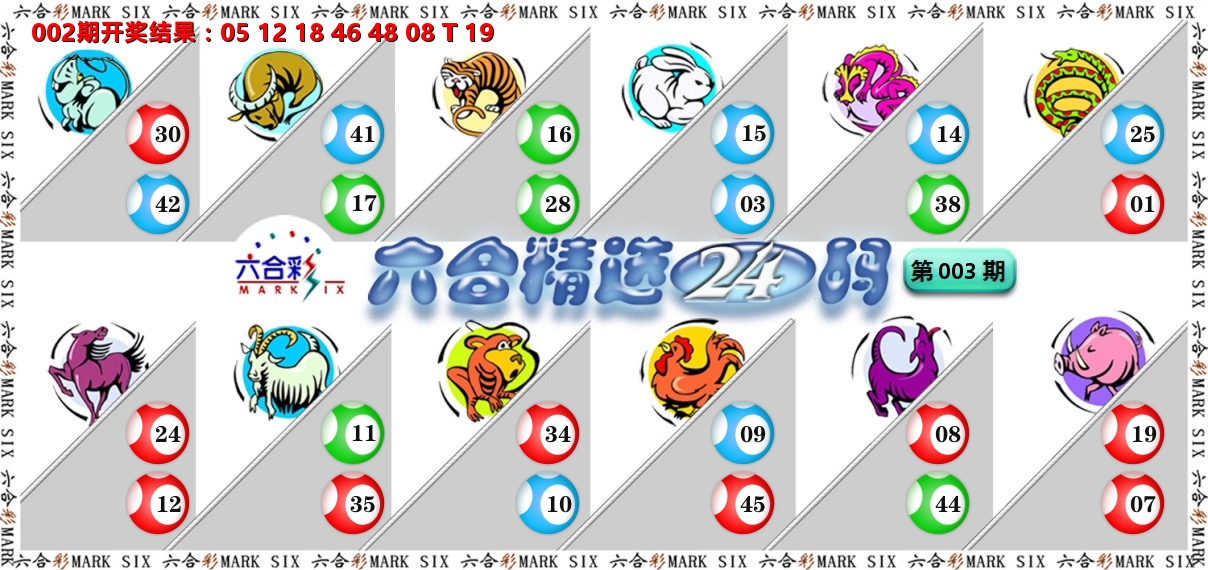 六合精选24码 第3期