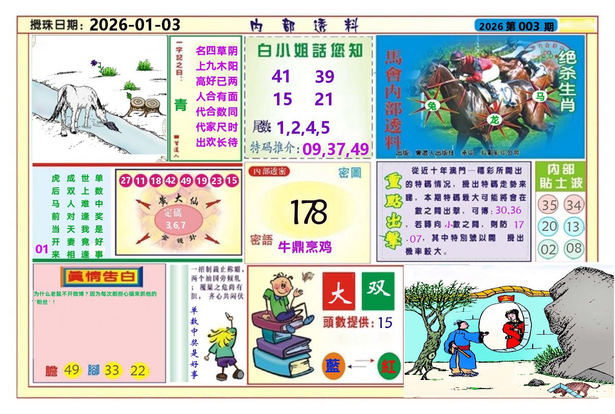 澳门内部透料A 第3期