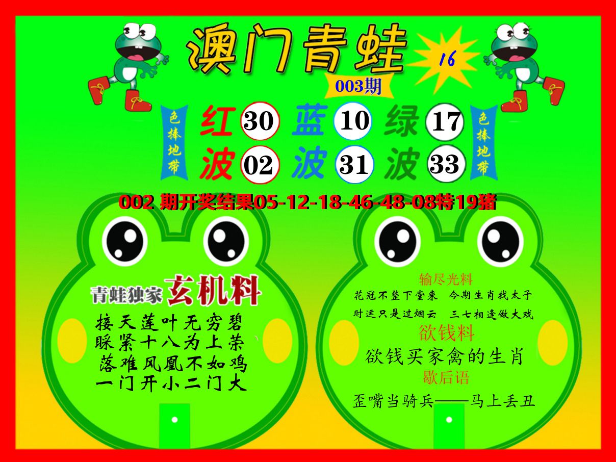青蛙系列16 第3期