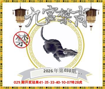 九宫禁肖 第30期