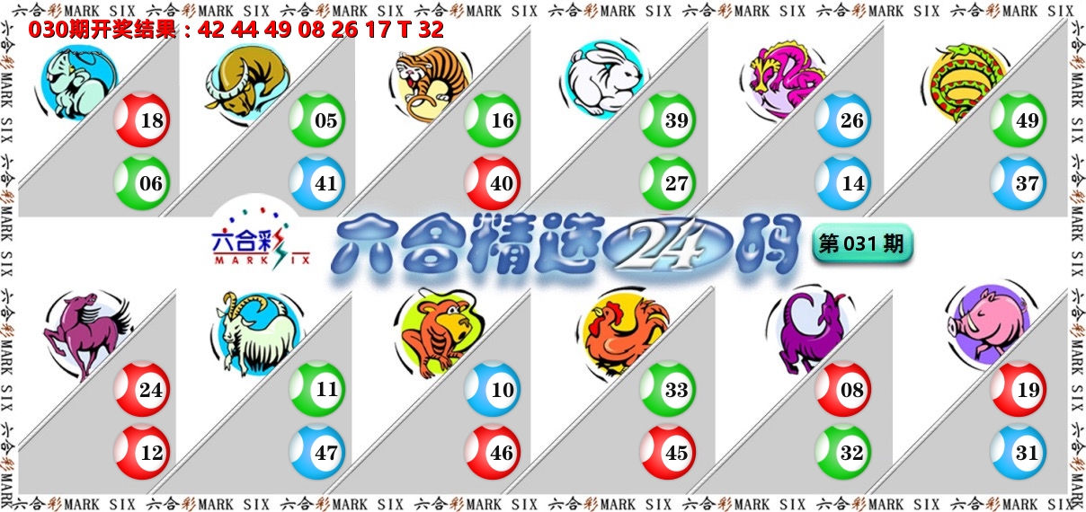 六合精选24码 第31期