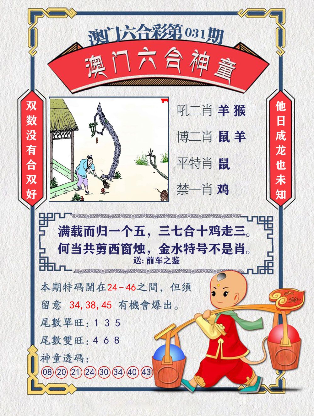 六合神童 第31期