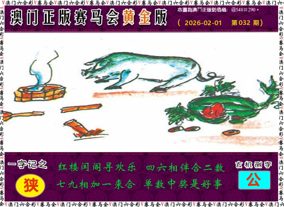 赛马会黄金版 第32期