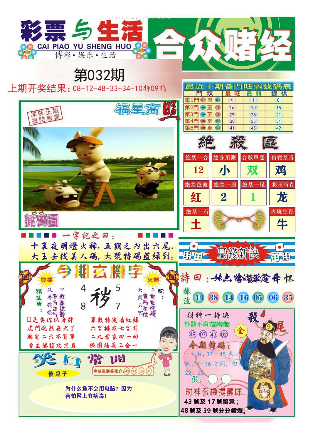 合众赌经 第32期
