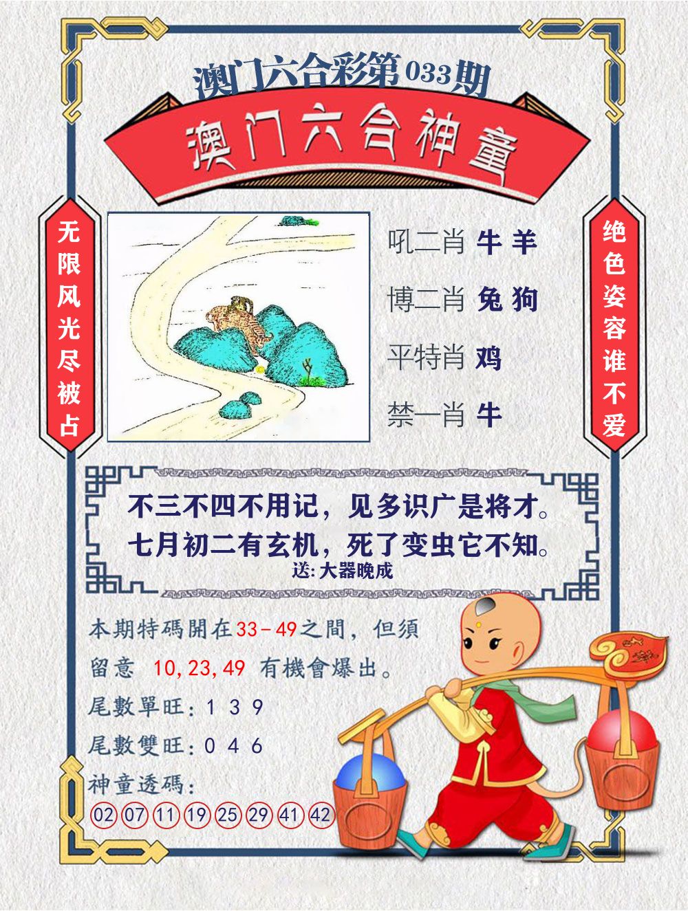 六合神童 第33期