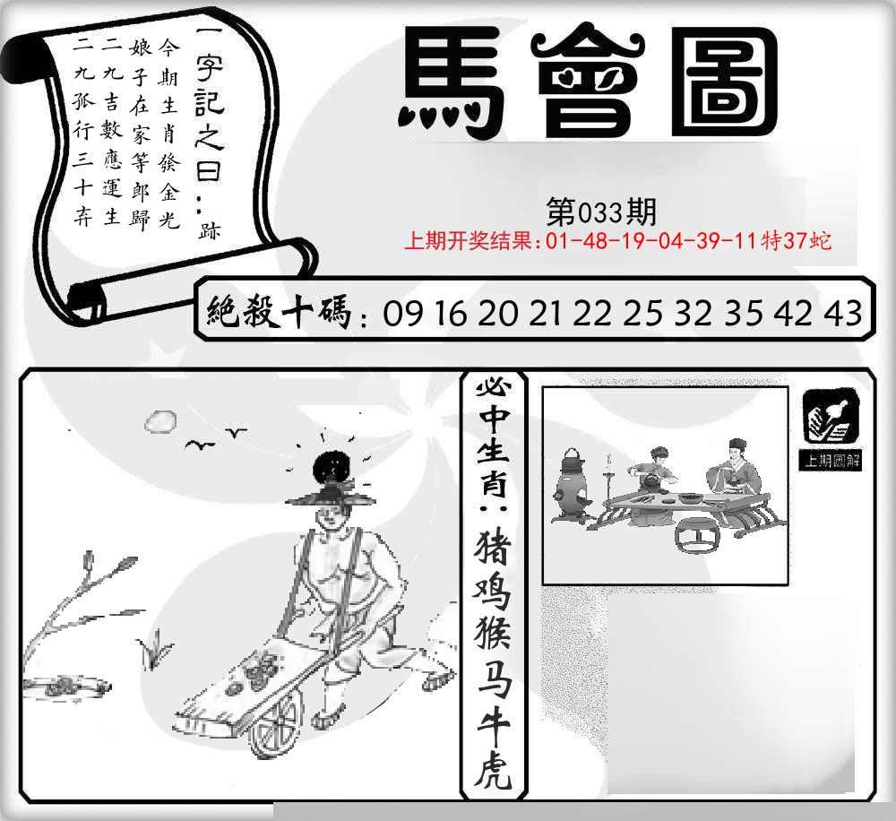 马会图 第33期
