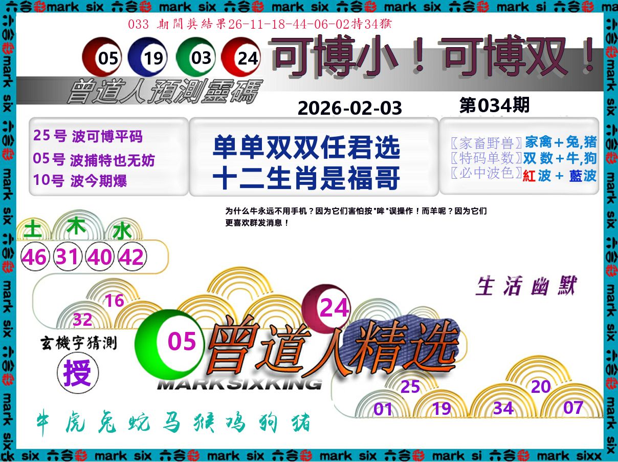 曾道人精选 第34期