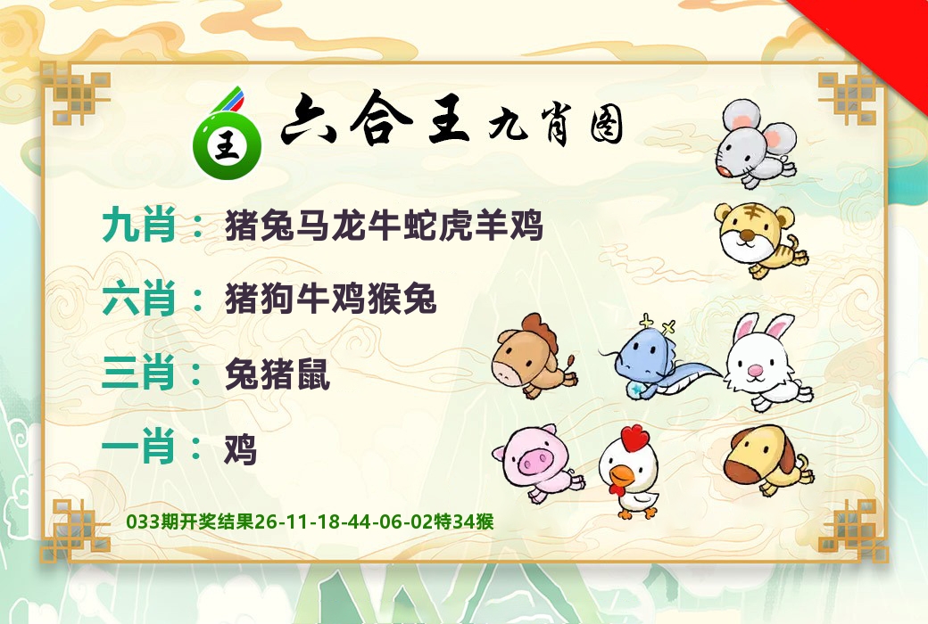 六合王九肖图 第34期