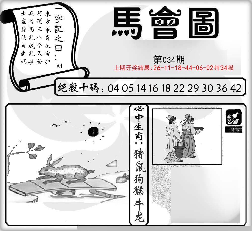 马会图 第34期