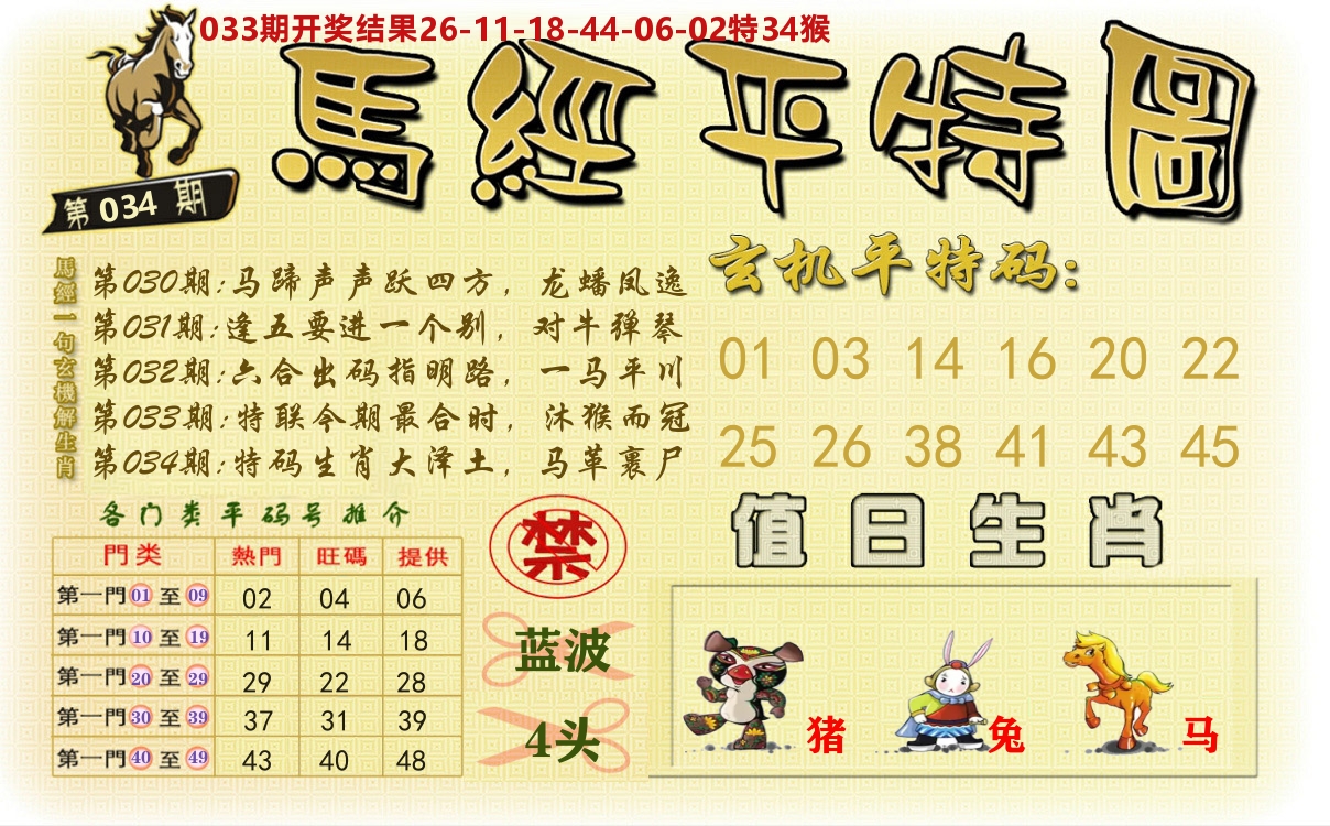 澳门平特图 第34期