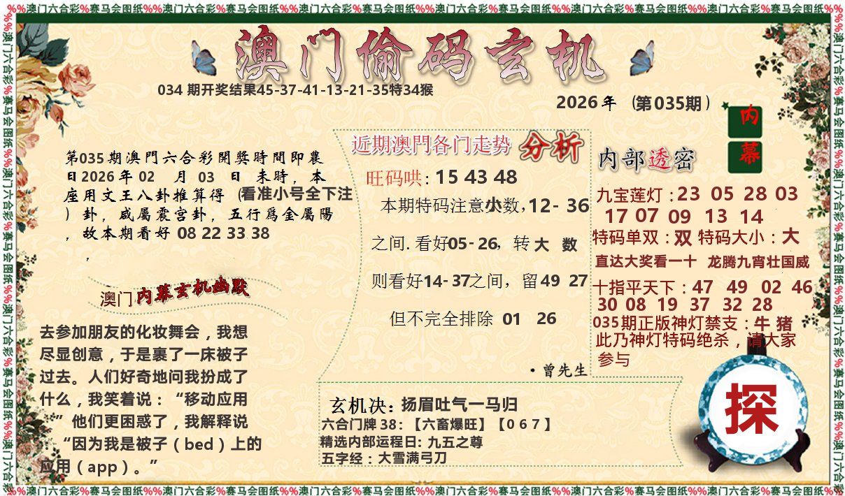 偷码玄机 第35期