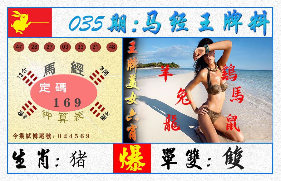 澳门王牌料 第35期