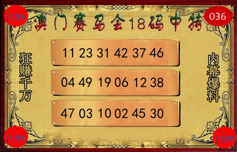 赛马会18码 第36期