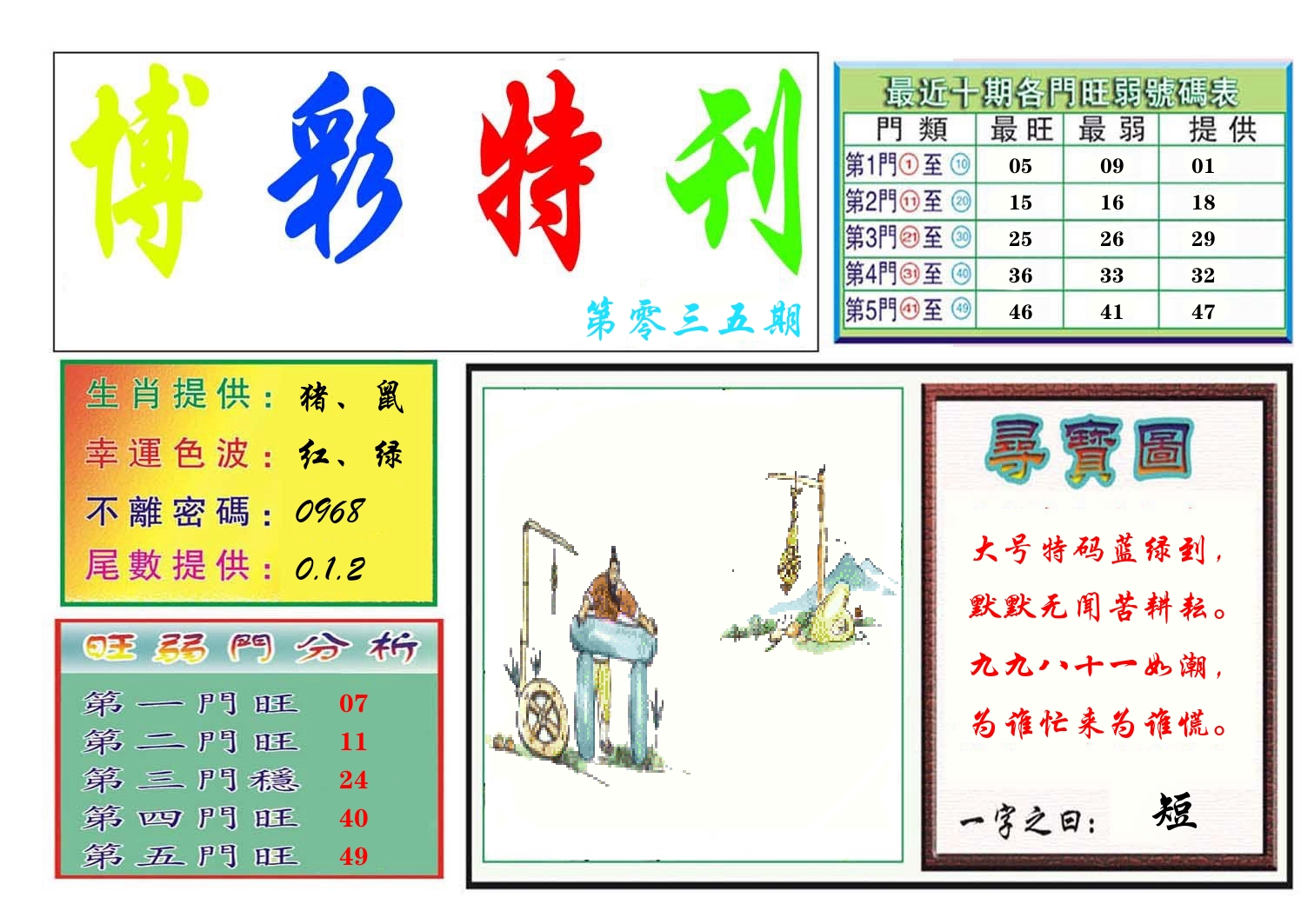 博彩特刊 第36期