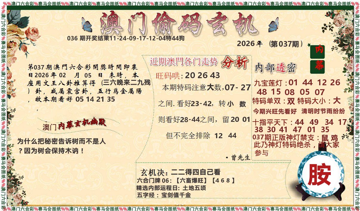 偷码玄机 第37期