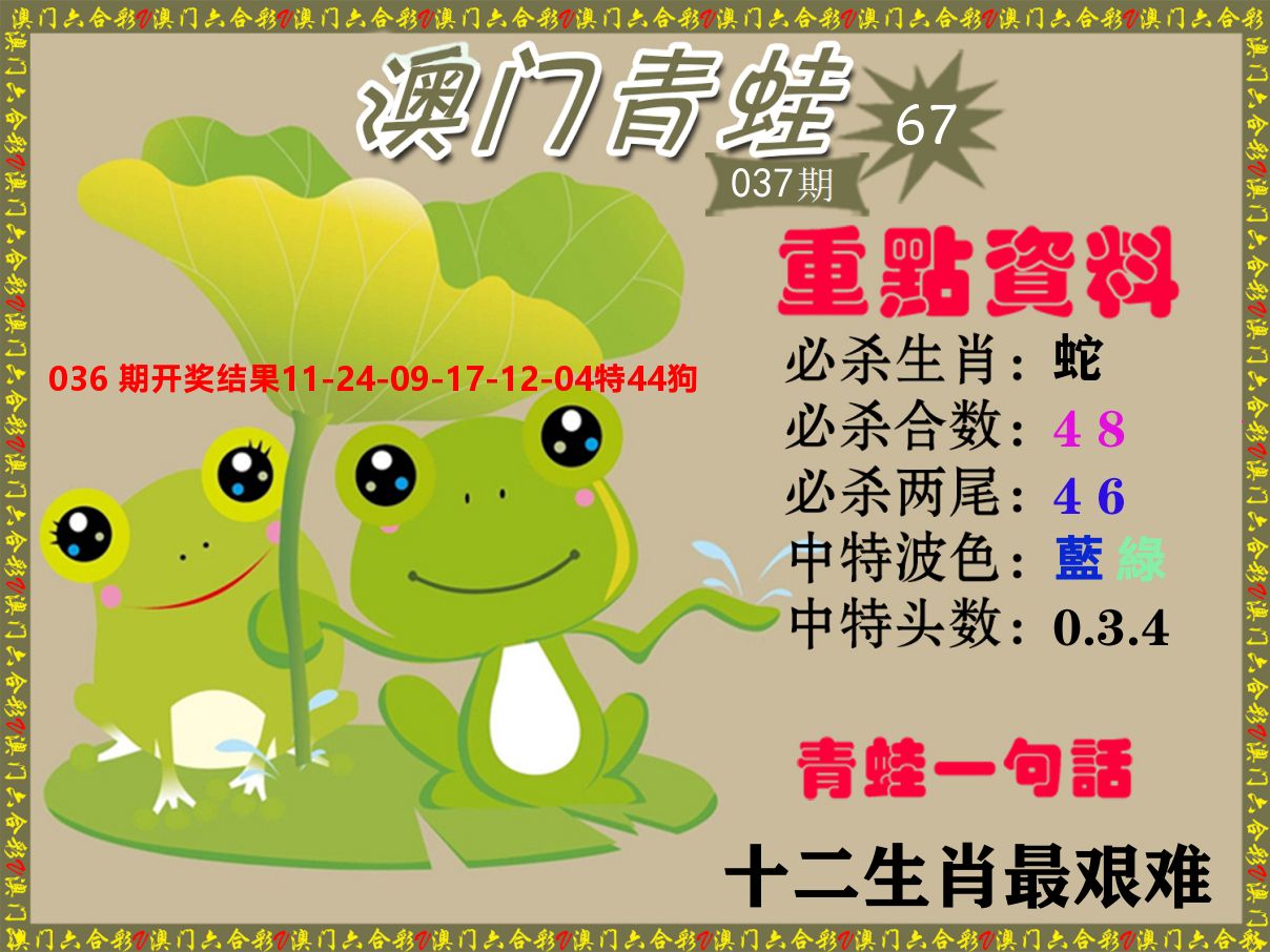 青蛙系列67 第37期