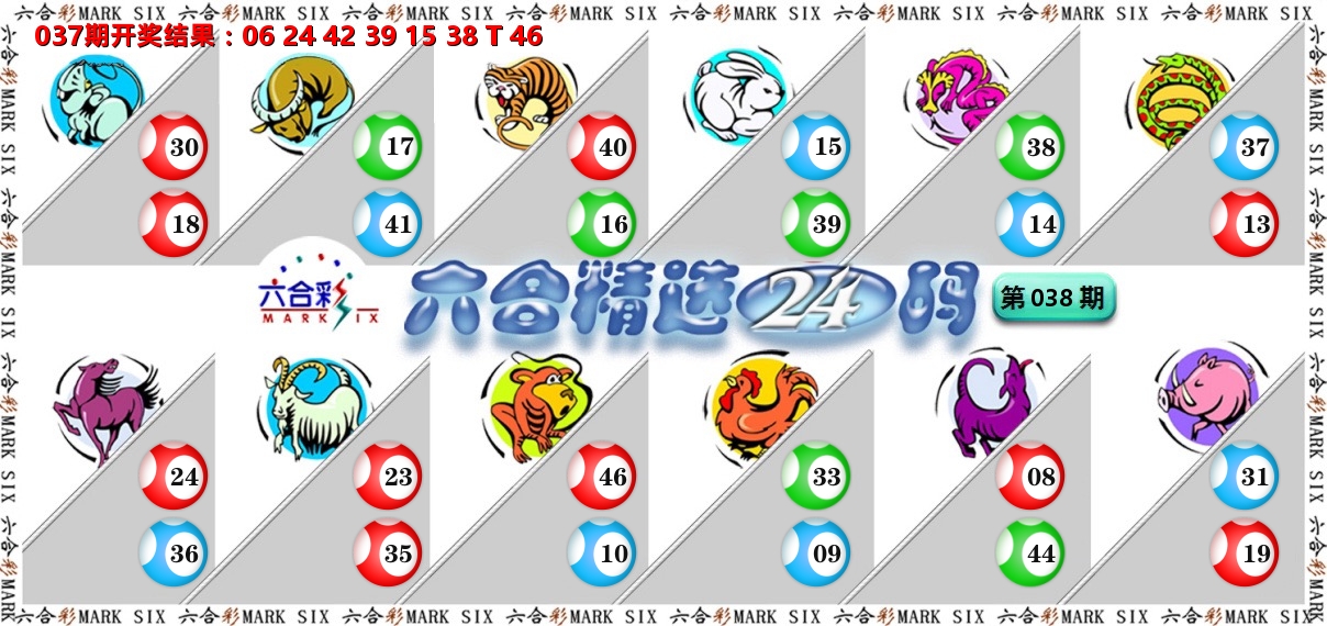 六合精选24码 第38期