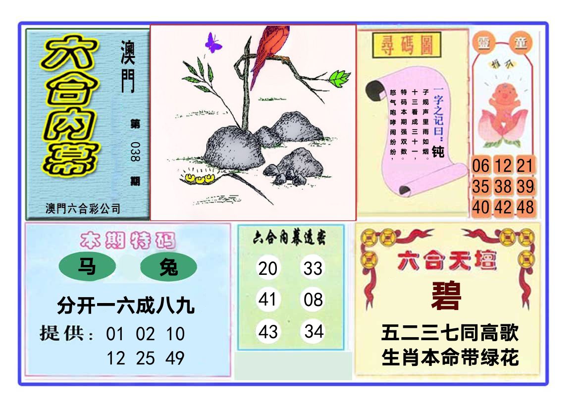 六合内幕 第38期