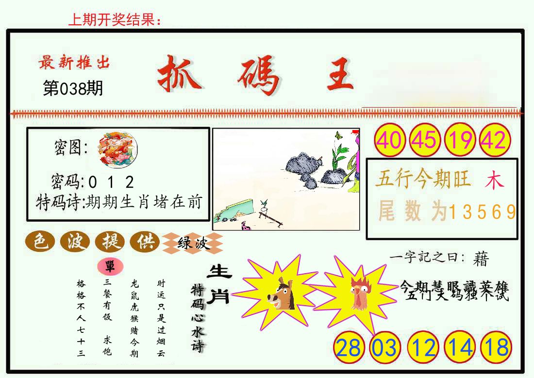最新抓码王 第38期