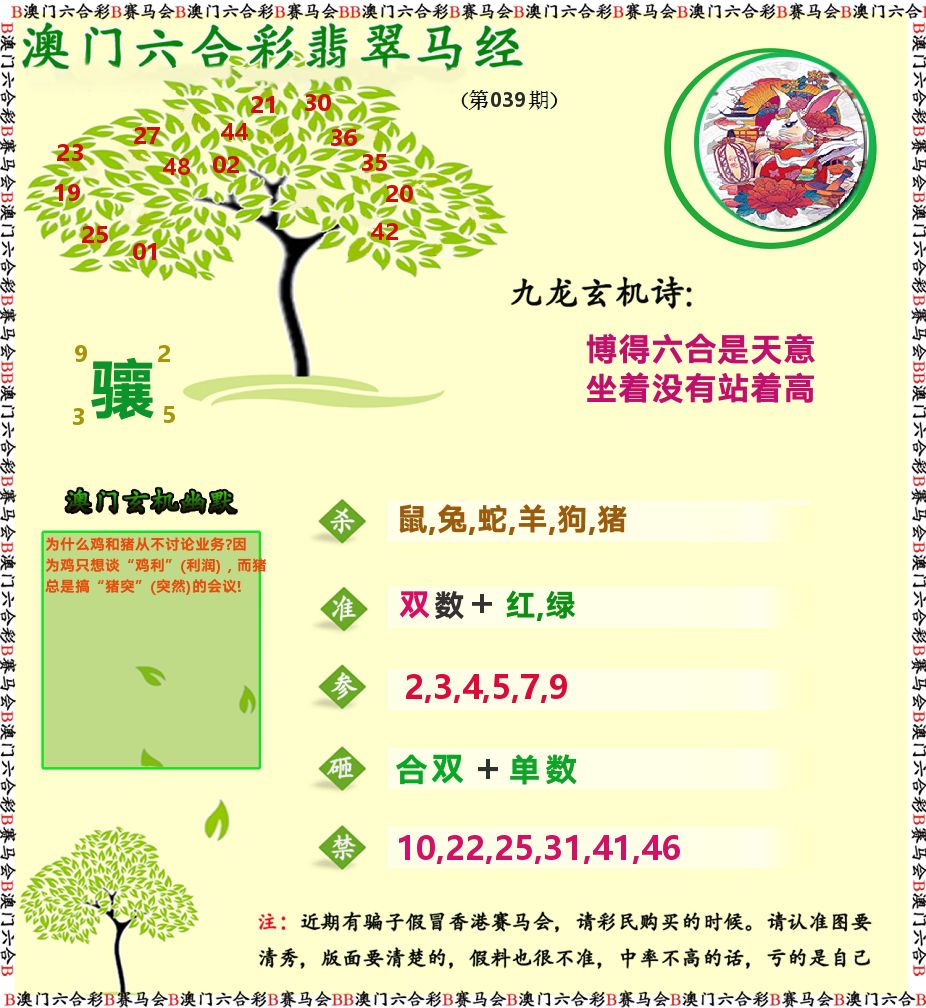 翡翠马经 第39期