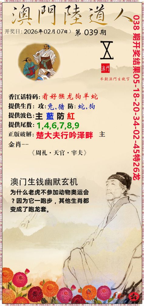 澳门陆道人 第39期