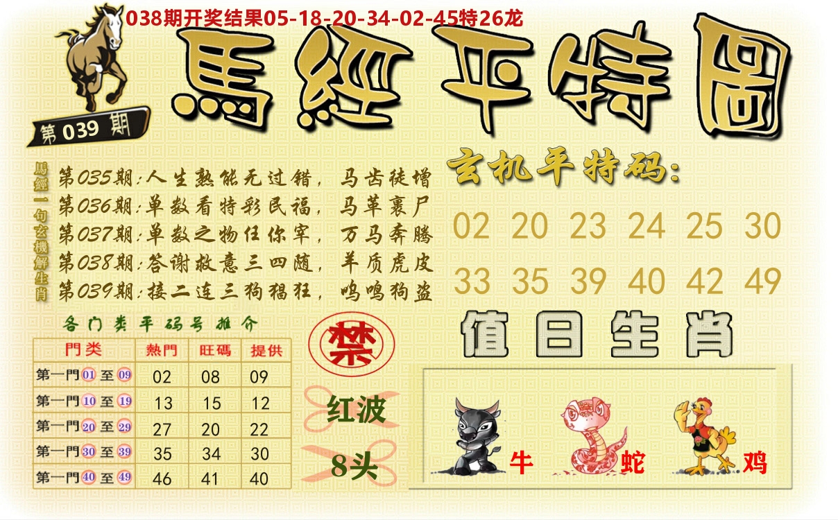 澳门平特图 第39期