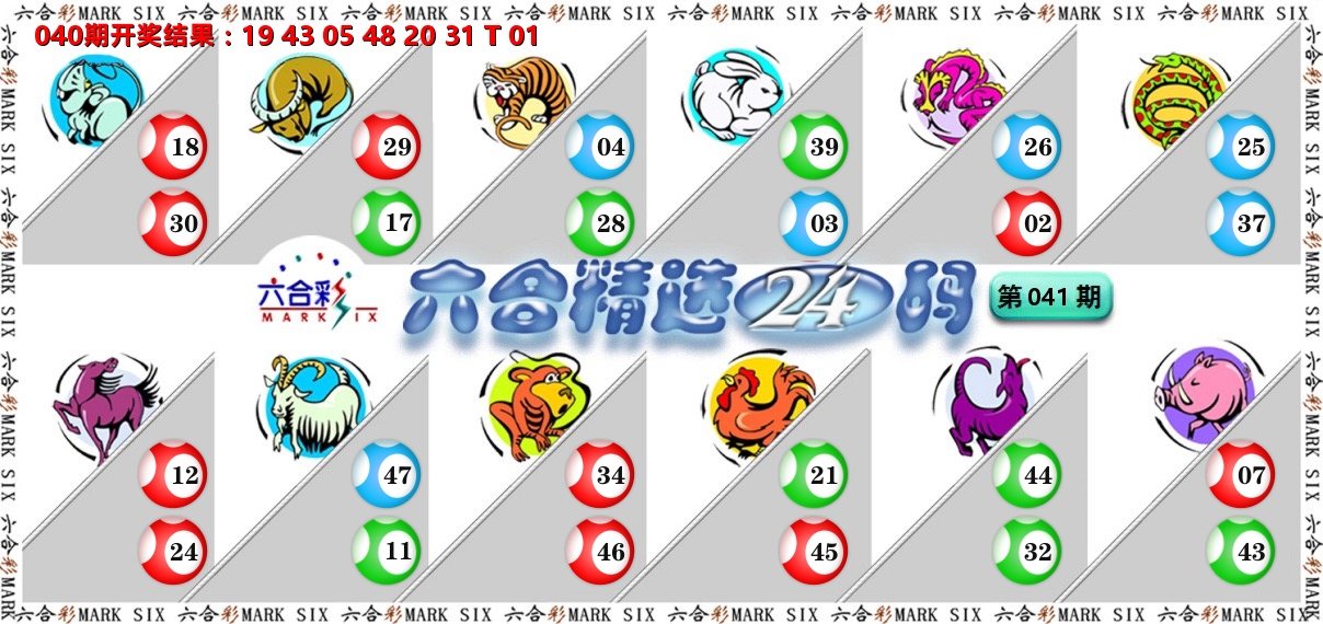 六合精选24码 第41期