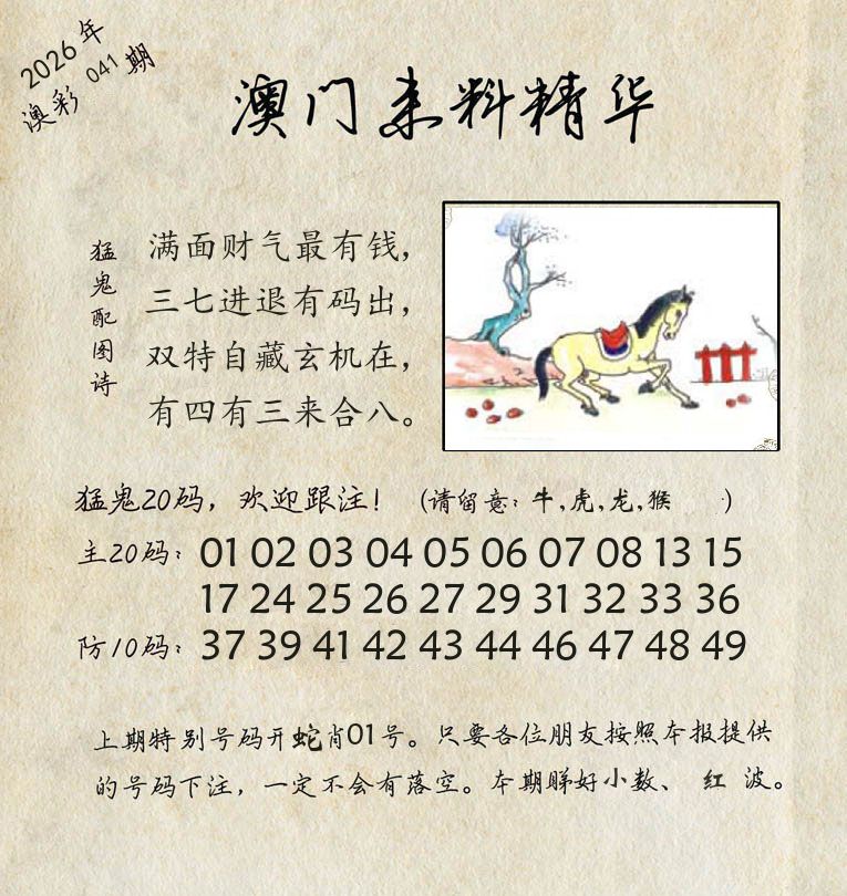 精华来料 第41期