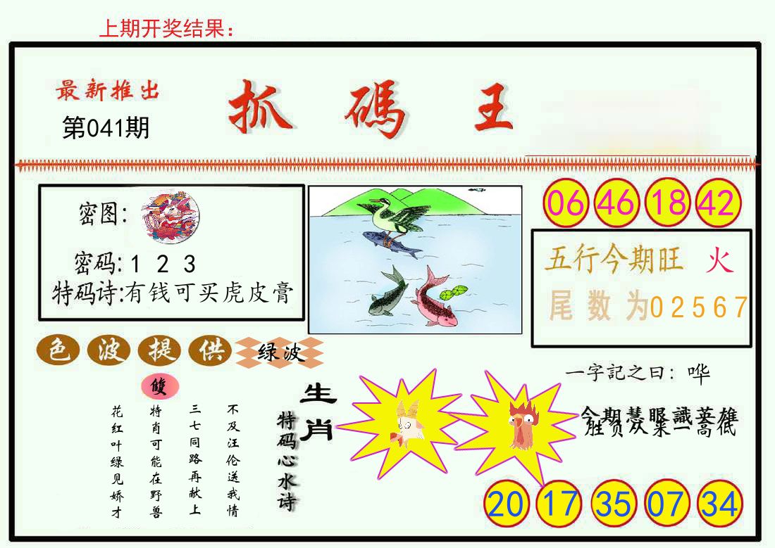 最新抓码王 第41期