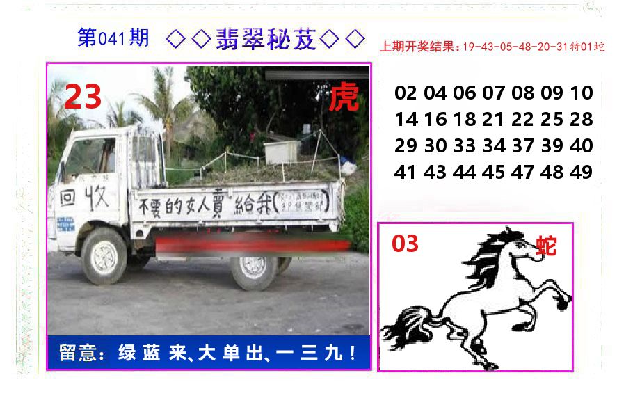 翡翠秘芨 第41期